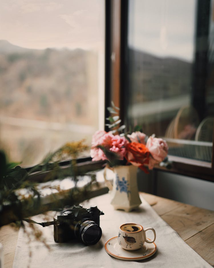 cafe camara mesa naturaleza muerta