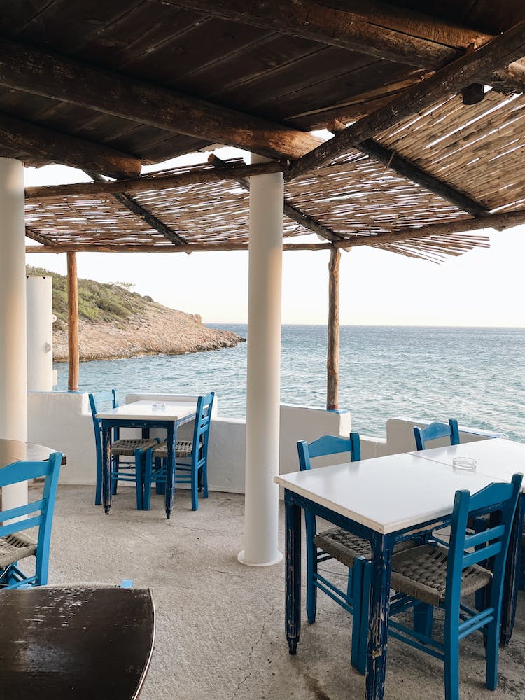 mar playa oceano cafeteria