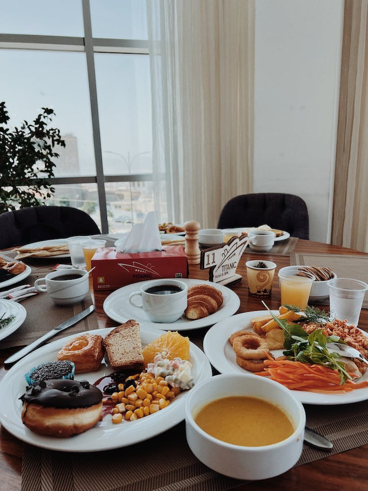 comida mesa desayuno delicioso