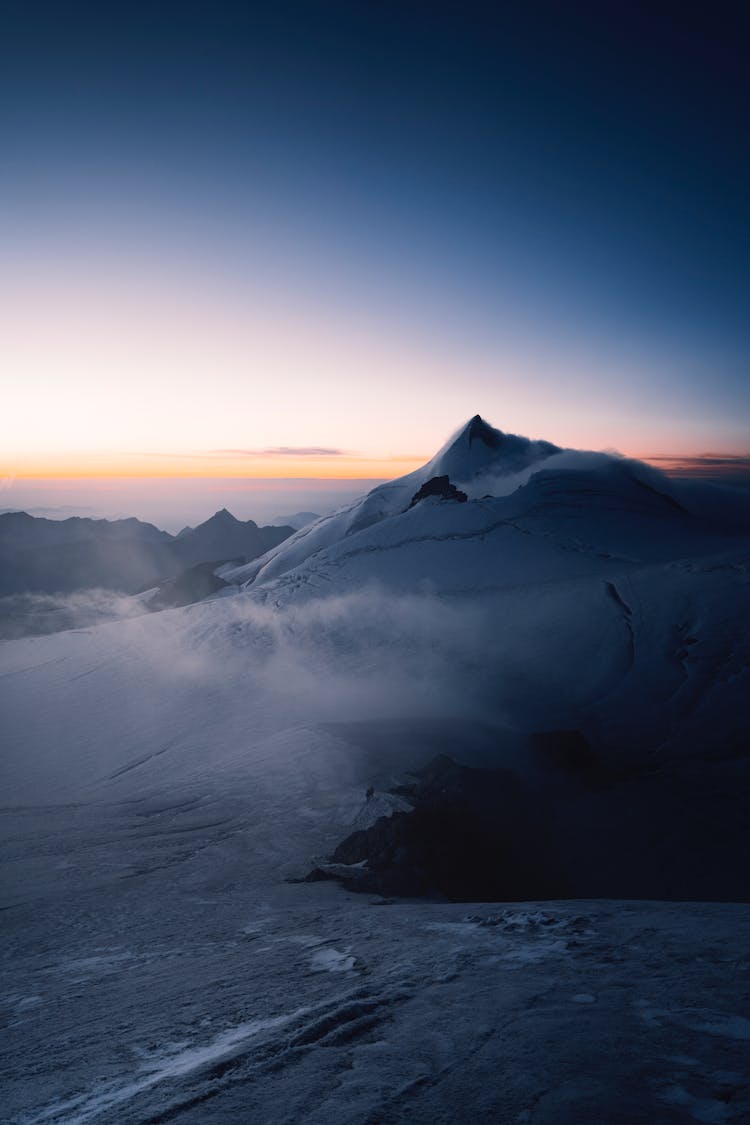 resfriado glaciar nieve amanecer