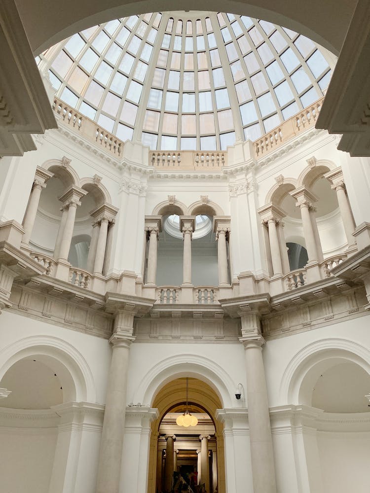 arte edificio columnas cupula de cristal