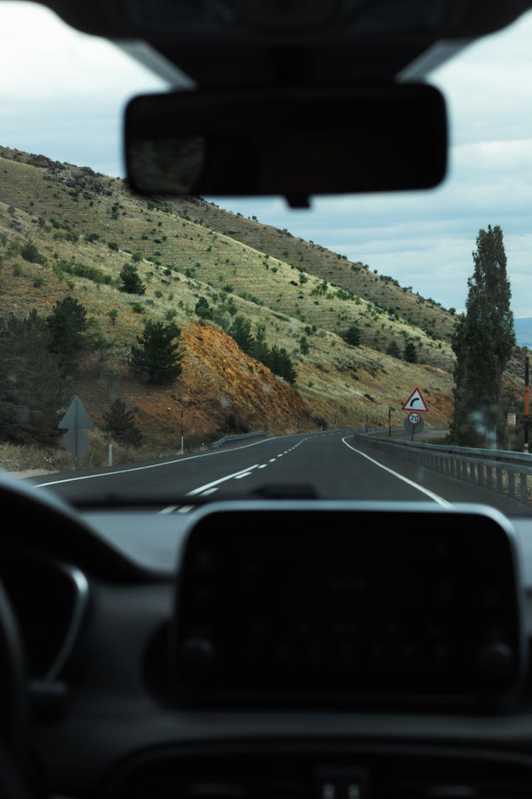 carretera trafico paisaje naturaleza