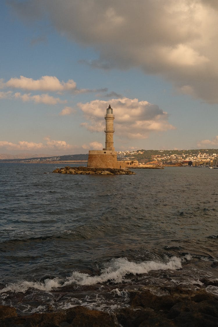 mar costa faro anochecer