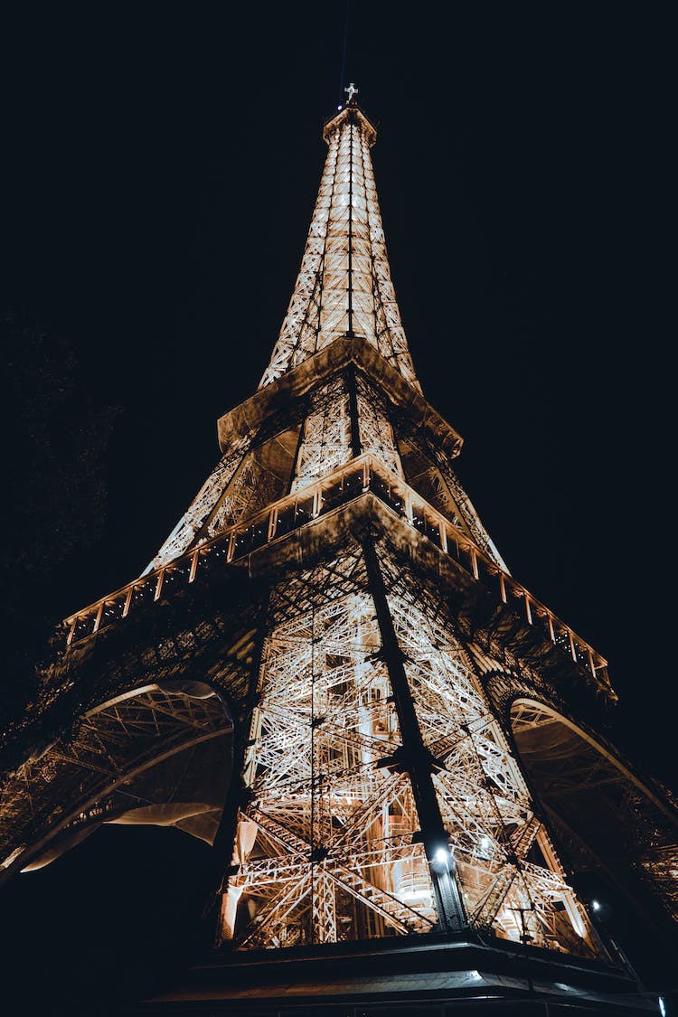 torre eiffel francia punto de referencia noche