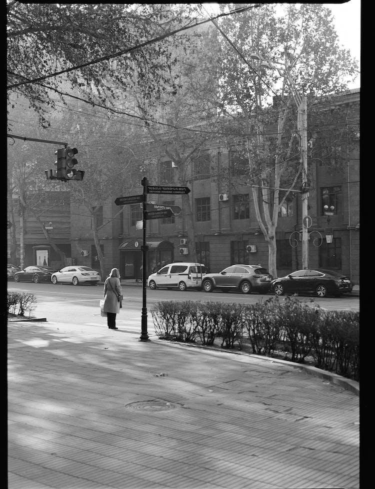 blanco y negro ciudad persona calle