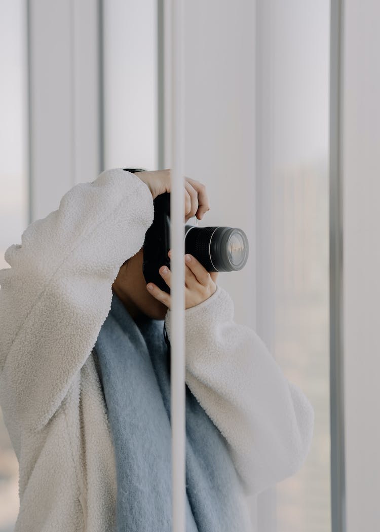 mujer camara fotografo fotografia