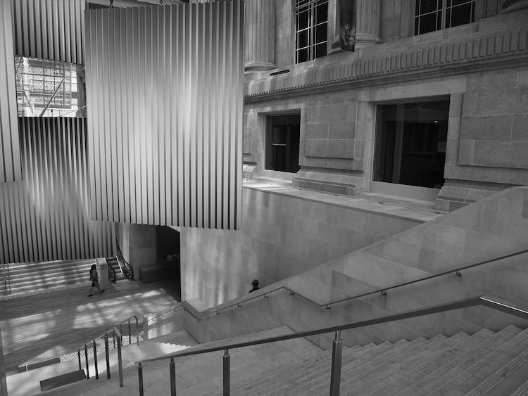 escaleras ligero blanco y negro ciudad