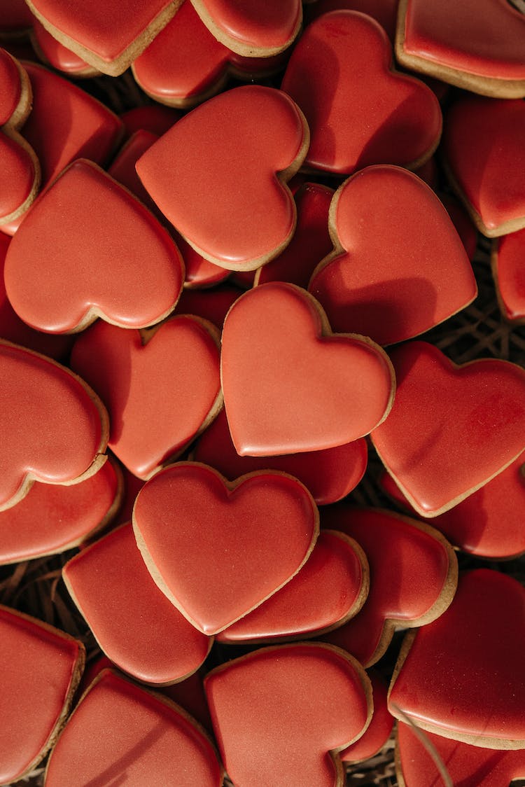 comida corazon galletas fotografia de comida