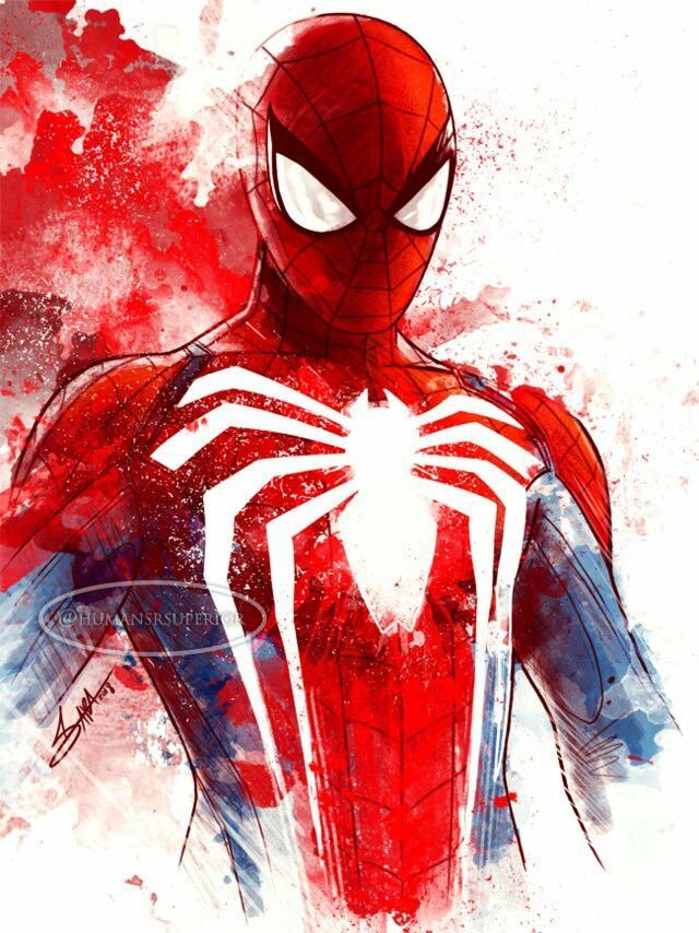 Arte conceptual del spiderman de PS5