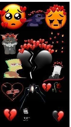 collage de emogis tristes y desamparados