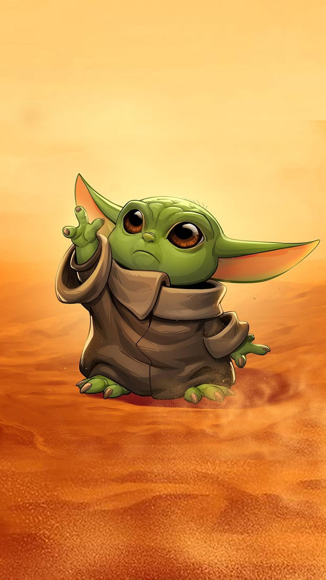 Cute Baby Yoda Drawing Kawaii