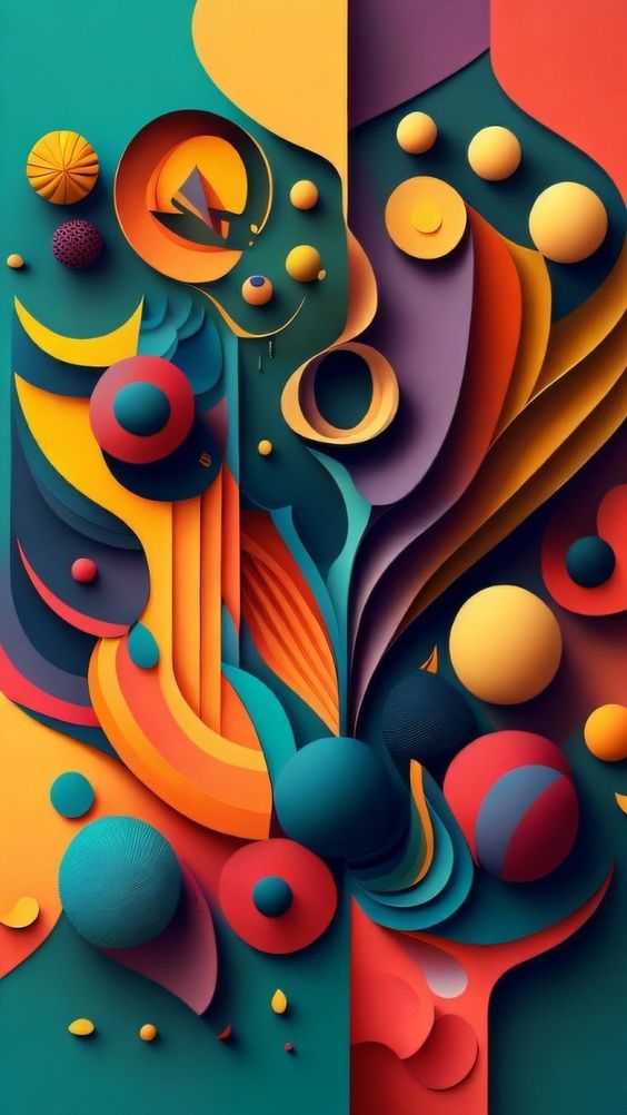 Fondo abstracto con pelotas