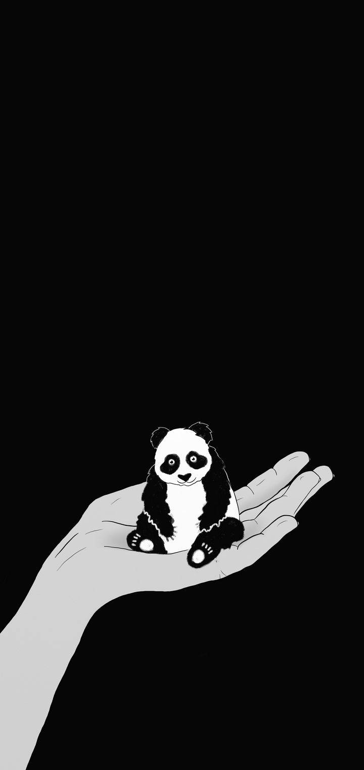 Pequeño oso panda kawaii