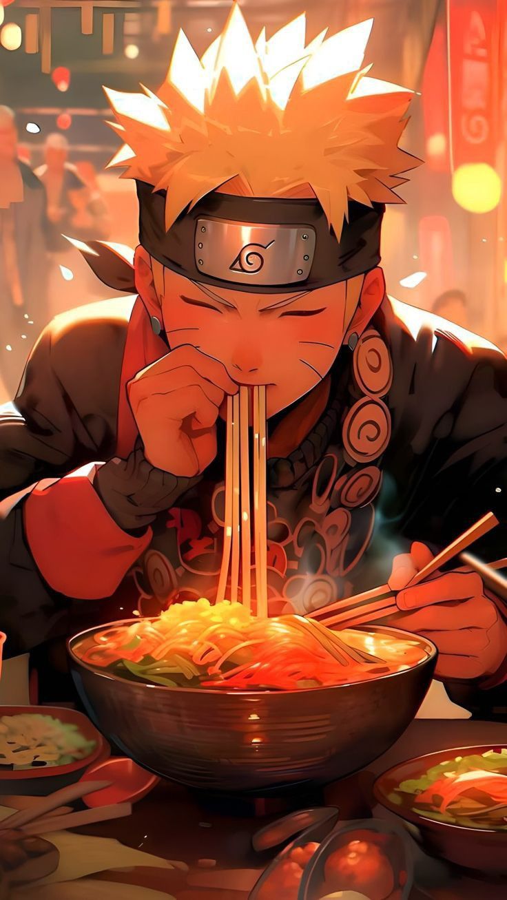 uzumaki naruto con tazon de ramen ai